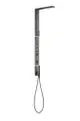 AXOR-HG-AXOR-ShowerComposition-Duschpaneel-mit-Thermostat-Kopfbrause-110-220-1jet-und-Schulterbrause-Polished-Black-Chrome-12595330 gallery number 1